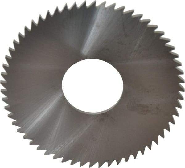 RobbJack - 3" Diam x 0.0781" Blade Thickness x 1" Arbor Hole Diam, 60 Tooth Slitting and Slotting Saw - Arbor Connection, Right Hand, Uncoated, Solid Carbide, Concave Ground - Exact Industrial Supply