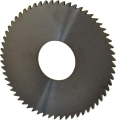 RobbJack - 3" Diam x 0.0937" Blade Thickness x 1" Arbor Hole Diam, 60 Tooth Slitting and Slotting Saw - Arbor Connection, Right Hand, Uncoated, Solid Carbide, Concave Ground - Exact Industrial Supply