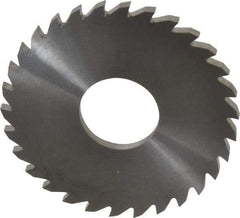 RobbJack - 3" Diam x 0.1562" Blade Thickness x 1" Arbor Hole Diam, 30 Tooth Slitting and Slotting Saw - Arbor Connection, Right Hand, Uncoated, Solid Carbide, Concave Ground - Exact Industrial Supply