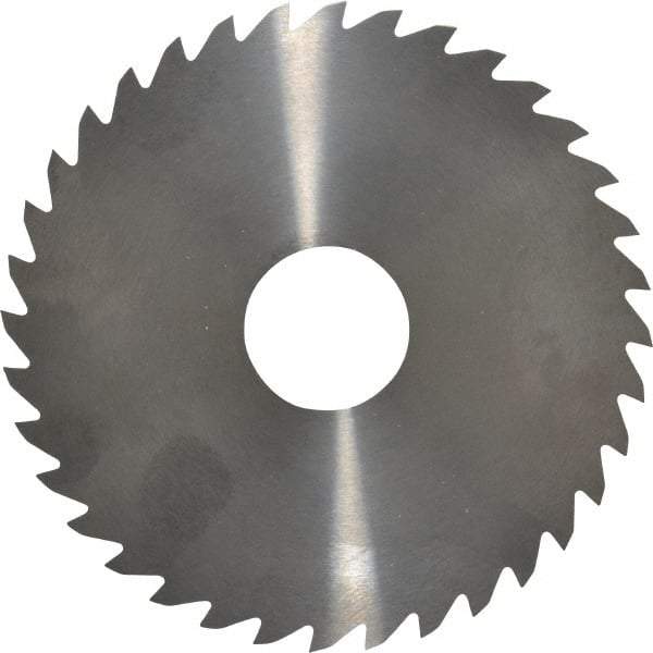 RobbJack - 4" Diam x 0.0468" Blade Thickness x 1" Arbor Hole Diam, 36 Tooth Slitting and Slotting Saw - Arbor Connection, Right Hand, Uncoated, Solid Carbide, Concave Ground - Exact Industrial Supply
