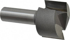 Amana Tool - 1-1/4" Cut Diam, 3/4" Length of Cut, 2 Flute Mortising Edge Profile Router Bit - Carbide-Tipped, 1/2" Shank Diam, 2-1/8" OAL, Uncoated - Exact Industrial Supply