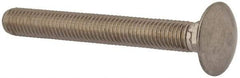 Value Collection - M10x1.5 80mm Length Under Head, Standard Square Neck, Carriage Bolt - Austenitic Grade A2 Stainless Steel, - Exact Industrial Supply