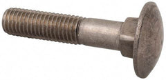 Value Collection - M12x1.75 60mm Length Under Head, Standard Square Neck, Carriage Bolt - Austenitic Grade A2 Stainless Steel, - Exact Industrial Supply