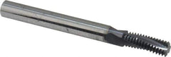 Scientific Cutting Tools - 5/16-24 UNF, 0.234" Cutting Diam, 3 Flute, Solid Carbide Helical Flute Thread Mill - Internal Thread, 0.641" LOC, 2-1/2" OAL, 1/4" Shank Diam - Exact Industrial Supply