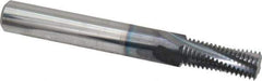 Scientific Cutting Tools - 7/16-20 UNF, 0.335" Cutting Diam, 4 Flute, Solid Carbide Helical Flute Thread Mill - Internal Thread, 0.87" LOC, 3" OAL, 3/8" Shank Diam - Exact Industrial Supply