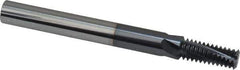 Scientific Cutting Tools - M12x1.75 Metric Coarse, 0.36" Cutting Diam, 4 Flute, Solid Carbide Helical Flute Thread Mill - Internal Thread, 0.923" LOC, 3.93" OAL - Exact Industrial Supply