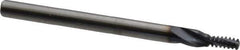 Accupro - #10-24 UNC, 0.14" Cutting Diam, 3 Flute, Solid Carbide Helical Flute Thread Mill - Internal Thread, 5/16" LOC, 2-1/2" OAL, 3/16" Shank Diam - Exact Industrial Supply