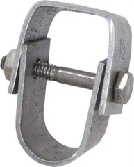 Empire - 1/2" Pipe, 3/8" Rod, Carbon Steel Adjustable Clevis Hanger - Black - Exact Industrial Supply