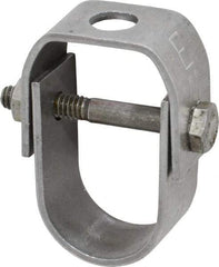 Empire - 3/4" Pipe, 3/8" Rod, Carbon Steel Adjustable Clevis Hanger - Black - Exact Industrial Supply