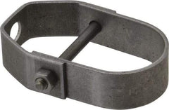Empire - 1-1/4" Pipe, 3/8" Rod, Carbon Steel Adjustable Clevis Hanger - Black - Exact Industrial Supply