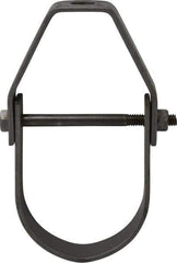 Empire - 2-1/2" Pipe, 1/2" Rod, Carbon Steel Adjustable Clevis Hanger - Black - Exact Industrial Supply