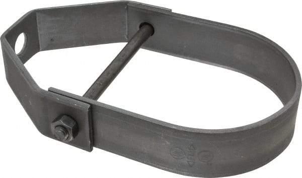 Empire - 3" Pipe, 1/2" Rod, Carbon Steel Adjustable Clevis Hanger - Black - Exact Industrial Supply