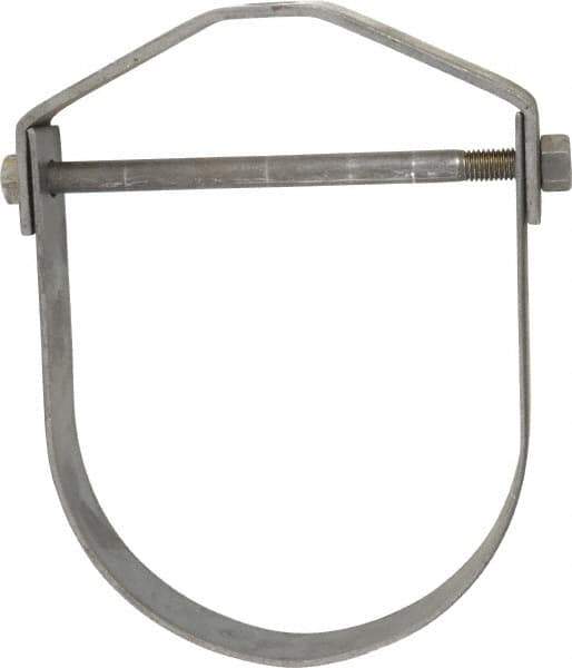 Empire - 8" Pipe, 7/8" Rod, Carbon Steel Adjustable Clevis Hanger - Black - Exact Industrial Supply
