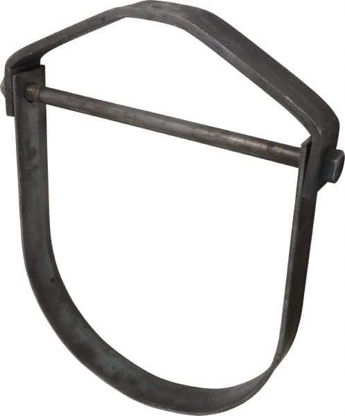 Empire - 12" Pipe, 7/8" Rod, Carbon Steel Adjustable Clevis Hanger - Black - Exact Industrial Supply