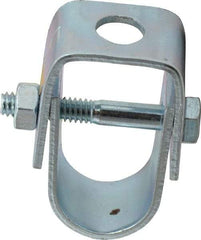 Empire - 1/2" Pipe, 3/8" Rod, Carbon Steel Adjustable Clevis Hanger - Electro Galvanized - Exact Industrial Supply