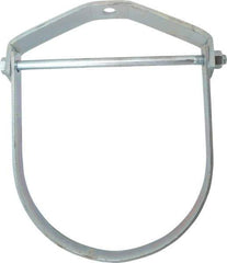 Empire - 12" Pipe, 7/8" Rod, Carbon Steel Adjustable Clevis Hanger - Electro Galvanized - Exact Industrial Supply