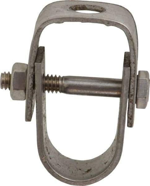 Empire - 1/2" Pipe, 3/8" Rod, Grade 304 Stainless Steel Adjustable Clevis Hanger - Exact Industrial Supply