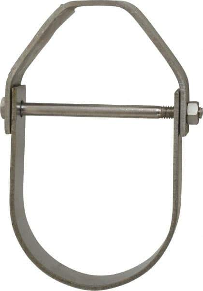 Empire - 3" Pipe, 1/2" Rod, Grade 304 Stainless Steel Adjustable Clevis Hanger - Exact Industrial Supply