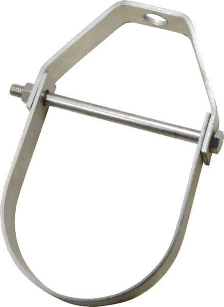 Empire - 4" Pipe, 5/8" Rod, Grade 304 Stainless Steel Adjustable Clevis Hanger - Exact Industrial Supply