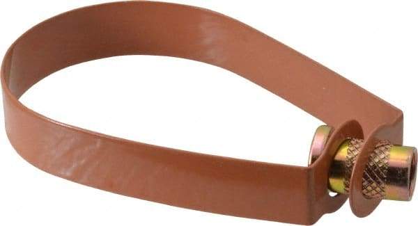 Empire - 2" Pipe, 3/8" Rod, Carbon Steel Emlok Swivel Ring Hanger - Copper Plated, 600 Lb Capacity - Exact Industrial Supply