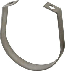 Empire - 4" Pipe, 1/2" Rod, Grade 304 Stainless Steel Adjustable Band Hanger - Exact Industrial Supply
