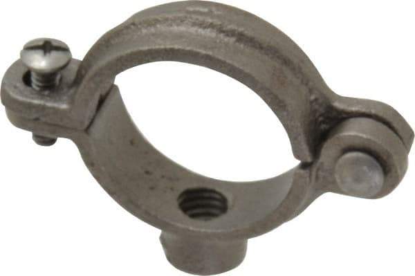 Empire - 1" Pipe, 3/8" Rod, Malleable Iron Split Ring Hanger - Black, 180 Lb Capacity - Exact Industrial Supply