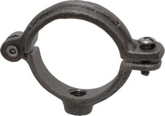Empire - 1-1/4" Pipe, 3/8" Rod, Malleable Iron Split Ring Hanger - Black, 180 Lb Capacity - Exact Industrial Supply