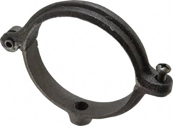 Empire - 3" Pipe, 1/2" Rod, Malleable Iron Split Ring Hanger - Black, 300 Lb Capacity - Exact Industrial Supply