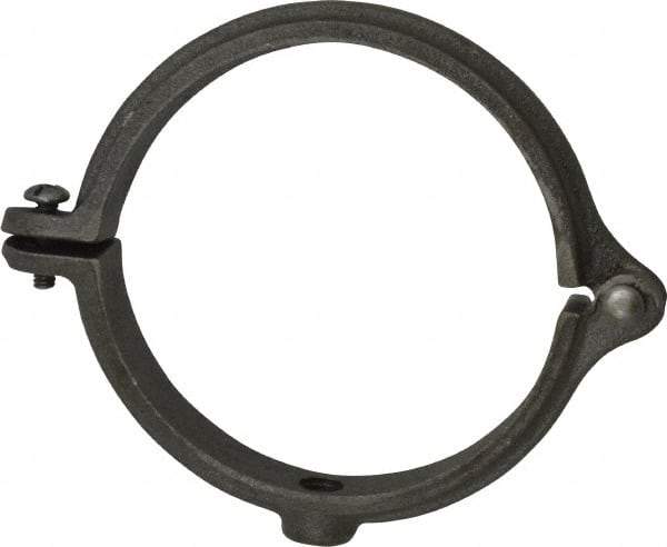 Empire - 4" Pipe, 1/2" Rod, Malleable Iron Split Ring Hanger - Black - Exact Industrial Supply