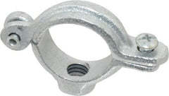 Empire - 3/4" Pipe, 3/8" Rod, Malleable Iron Split Ring Hanger - Electro Galvanized, 180 Lb Capacity - Exact Industrial Supply