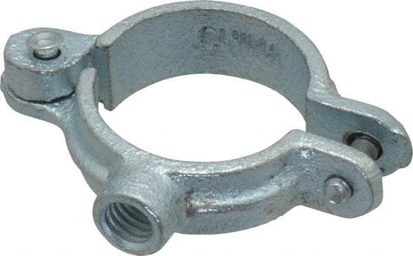 Empire - 1" Pipe, 3/8" Rod, Malleable Iron Split Ring Hanger - Electro Galvanized, 180 Lb Capacity - Exact Industrial Supply