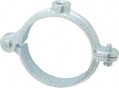 Empire - 2" Pipe, 3/8" Rod, Malleable Iron Split Ring Hanger - Electro Galvanized, 180 Lb Capacity - Exact Industrial Supply