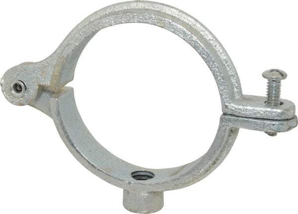 Empire - 2-1/2" Pipe, 1/2" Rod, Malleable Iron Split Ring Hanger - Electro Galvanized, 300 Lb Capacity - Exact Industrial Supply