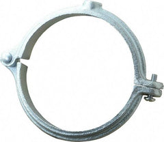 Empire - 4" Pipe, 1/2" Rod, Malleable Iron Split Ring Hanger - Electro Galvanized - Exact Industrial Supply