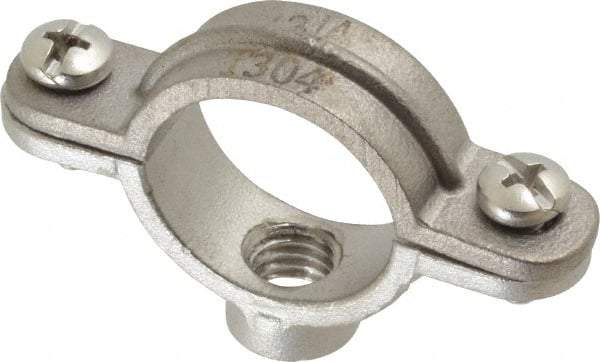 Empire - 3/4" Pipe, 3/8" Rod, Grade 304 Stainless Steel Split Ring Hanger - Exact Industrial Supply