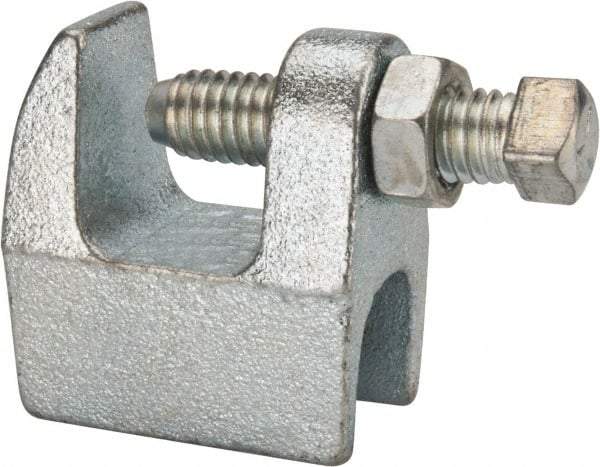 Empire - 3/4" Max Flange Thickness, 1/2" Rod Top Beam Clamp - 470 Lb Capacity, Ductile Iron - Exact Industrial Supply