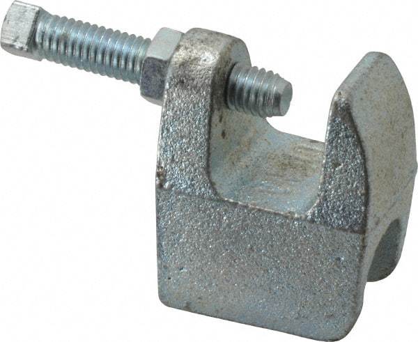Empire - 3/4" Max Flange Thickness, 5/8" Rod Top Beam Clamp - 550 Lb Capacity, Ductile Iron - Exact Industrial Supply