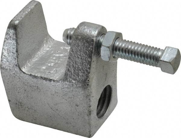 Empire - 3/4" Max Flange Thickness, 3/4" Rod Top Beam Clamp - 700 Lb Capacity, Ductile Iron - Exact Industrial Supply