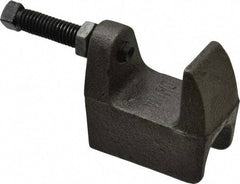 Empire - 1-1/4" Max Flange Thickness, 5/8" Rod Wide Jaw Top Beam Clamp - 800 Lb Capacity, Ductile Iron - Exact Industrial Supply