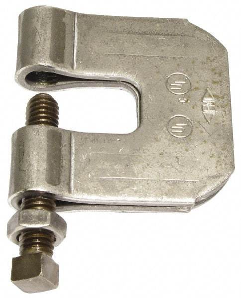 Empire - 3/4" Max Flange Thickness, 3/4" Rod C-Clamp with Locknut - 630 Lb Capacity, Carbon Steel - Exact Industrial Supply