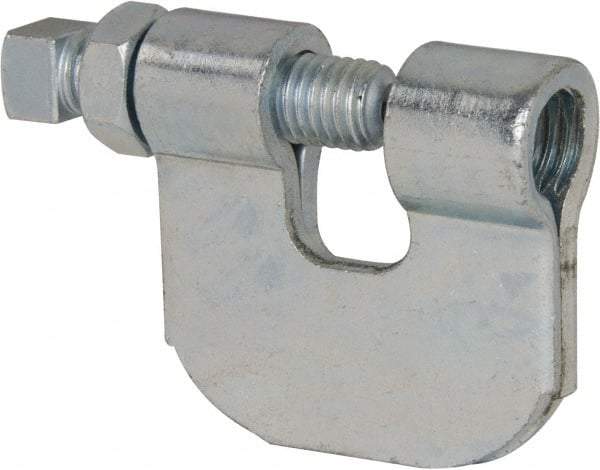 Empire - 3/4" Max Flange Thickness, 5/8" Rod C-Clamp with Locknut - 550 Lb Capacity, Carbon Steel - Exact Industrial Supply