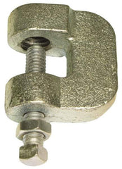 Empire - 3/4" Max Flange Thickness, 5/8" Rod C-Clamp with Locknut - 550 Lb Capacity, Ductile Iron - Exact Industrial Supply