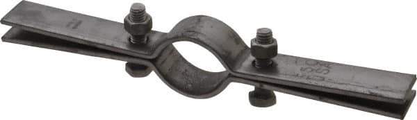 Empire - 1-1/4" Pipe, Riser Clamp - Black, 250 Lb Capacity, Carbon Steel - Exact Industrial Supply