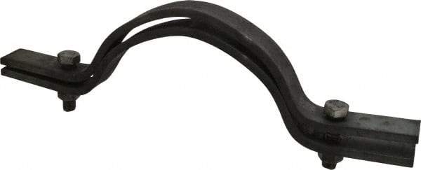 Empire - 8" Pipe, Riser Clamp - Black, 2,500 Lb Capacity, Carbon Steel - Exact Industrial Supply