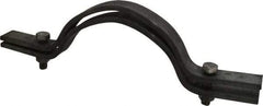 Empire - 8" Pipe, Riser Clamp - Black, 2,500 Lb Capacity, Carbon Steel - Exact Industrial Supply