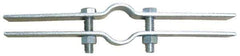 Empire - 2-1/2" Pipe, Electro Galvanized Riser Clamp - 400 Lb Capacity, Carbon Steel - Exact Industrial Supply