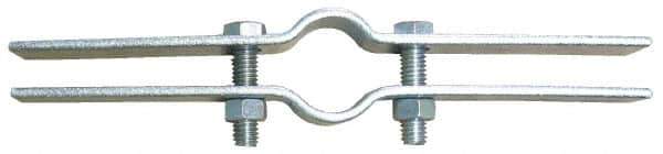 Empire - 3-1/2" Pipe, Electro Galvanized Riser Clamp - 600 Lb Capacity, Carbon Steel - Exact Industrial Supply