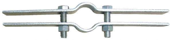 Empire - 10" Pipe, Electro Galvanized Riser Clamp - 2,500 Lb Capacity, Carbon Steel - Exact Industrial Supply