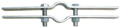 Empire - 12" Pipe, Electro Galvanized Riser Clamp - 2,700 Lb Capacity, Carbon Steel - Exact Industrial Supply