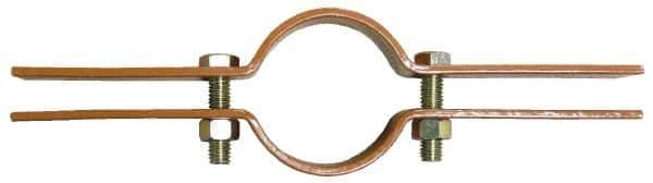 Empire - 5" Pipe, Copper Plated Riser Clamp - 1,500 Lb Capacity, Carbon Steel - Exact Industrial Supply